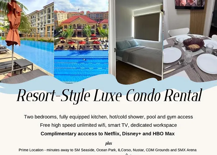 2br At Sanremo With Full Kitchen And Dining Area Fast&unli Wi-fi Free Netflix And Free Access To Pool And Gym